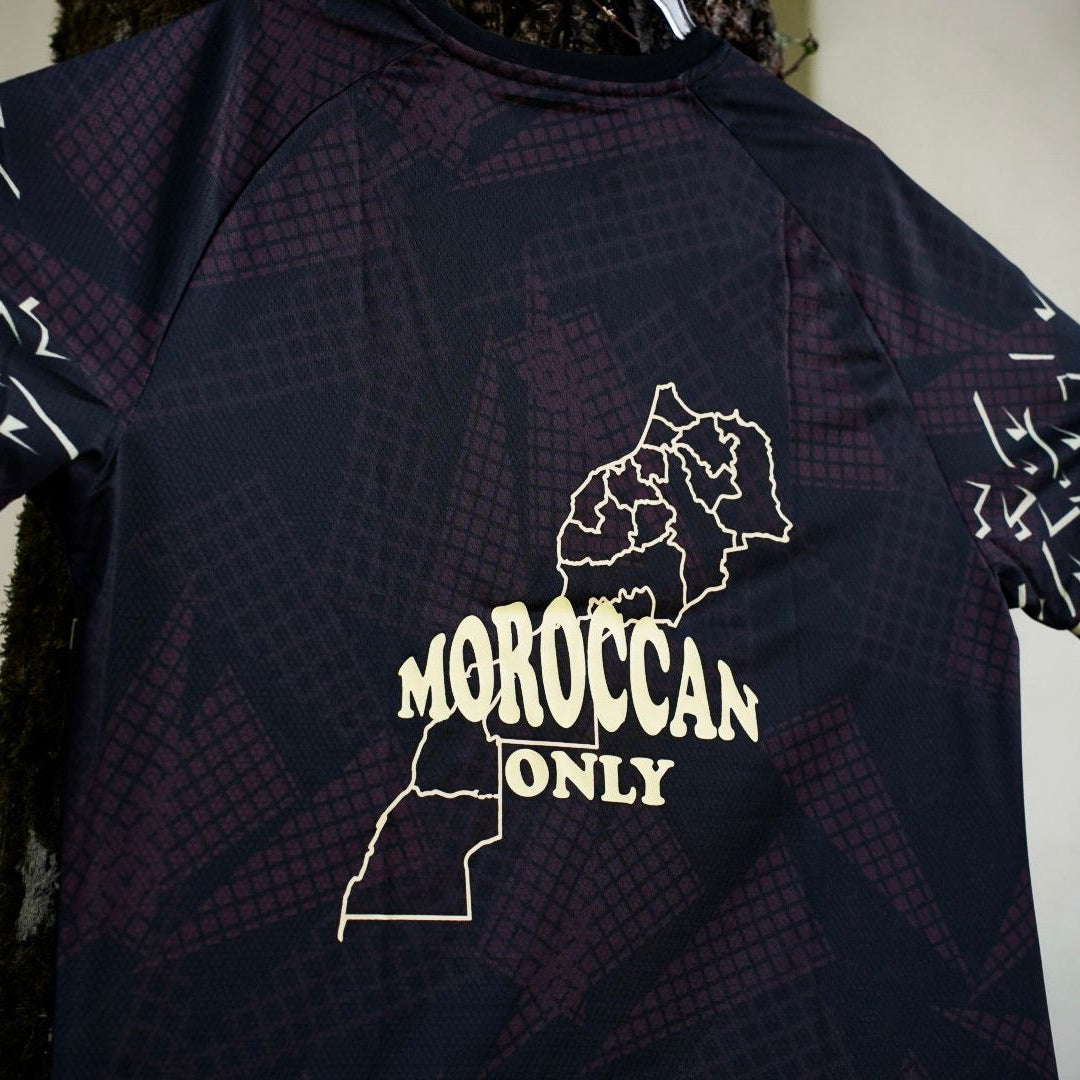 Vue arrière du maillot Moroccan Only Unmatch design unique