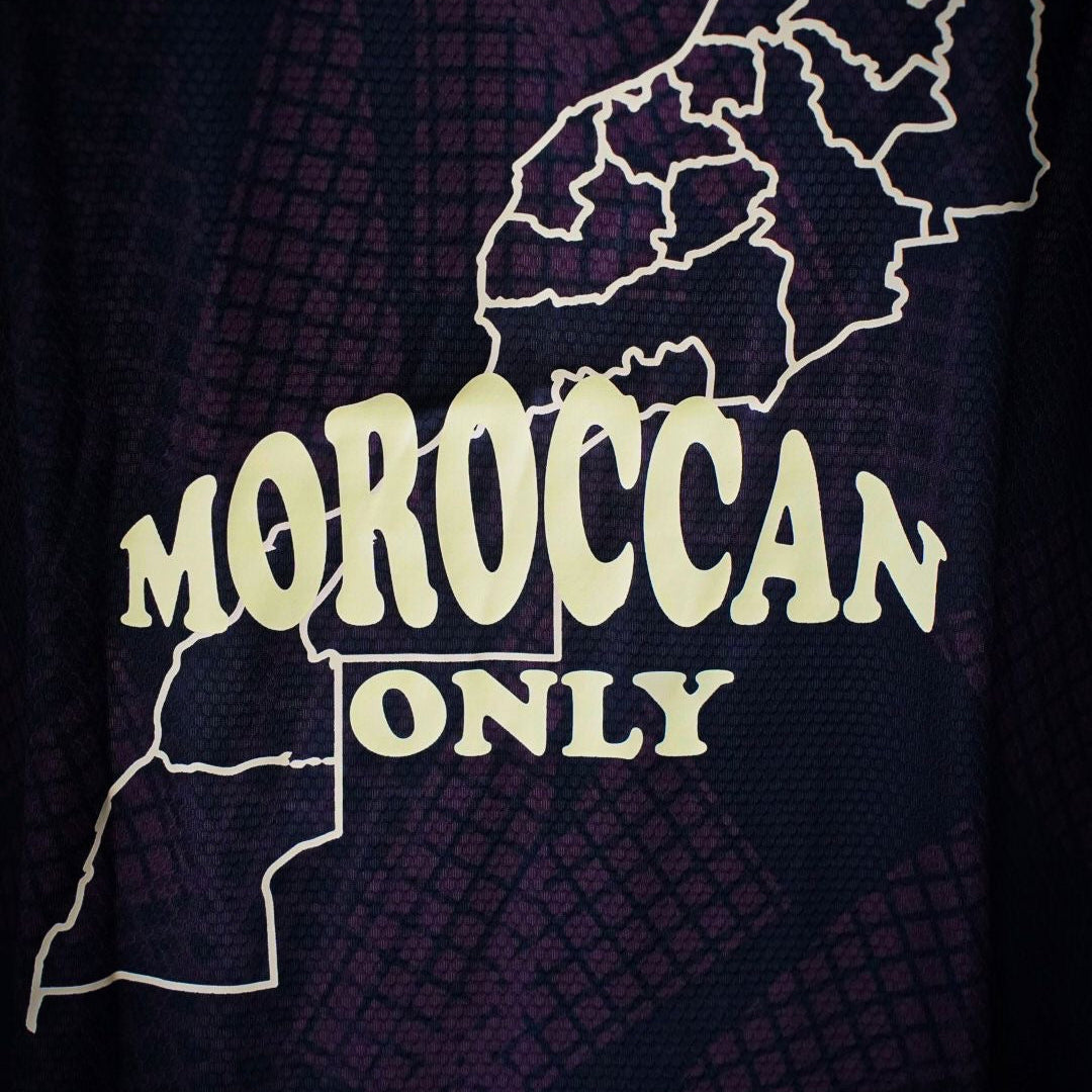 Vue arrière zoomé du maillot Moroccan Only Unmatch design unique